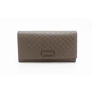 Gucci Micro Long Wallet ssima Fold Gray